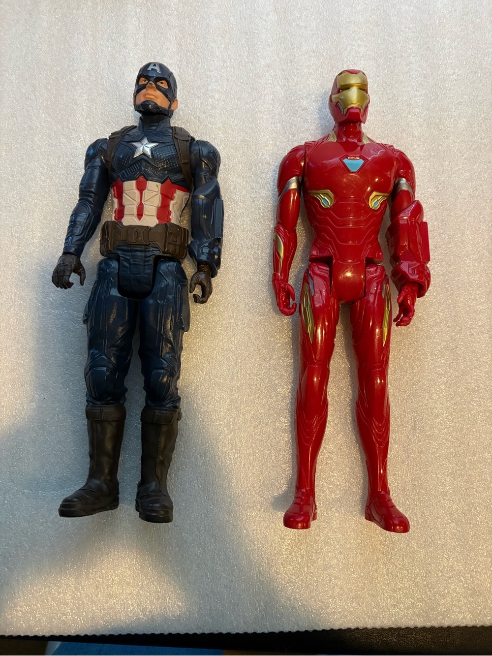 Marvel Captain America and Iron Man Figure Duo - Blue, Red & Gold
